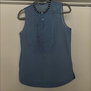 I.Crew Sleeveless Blouse in Sky Blue